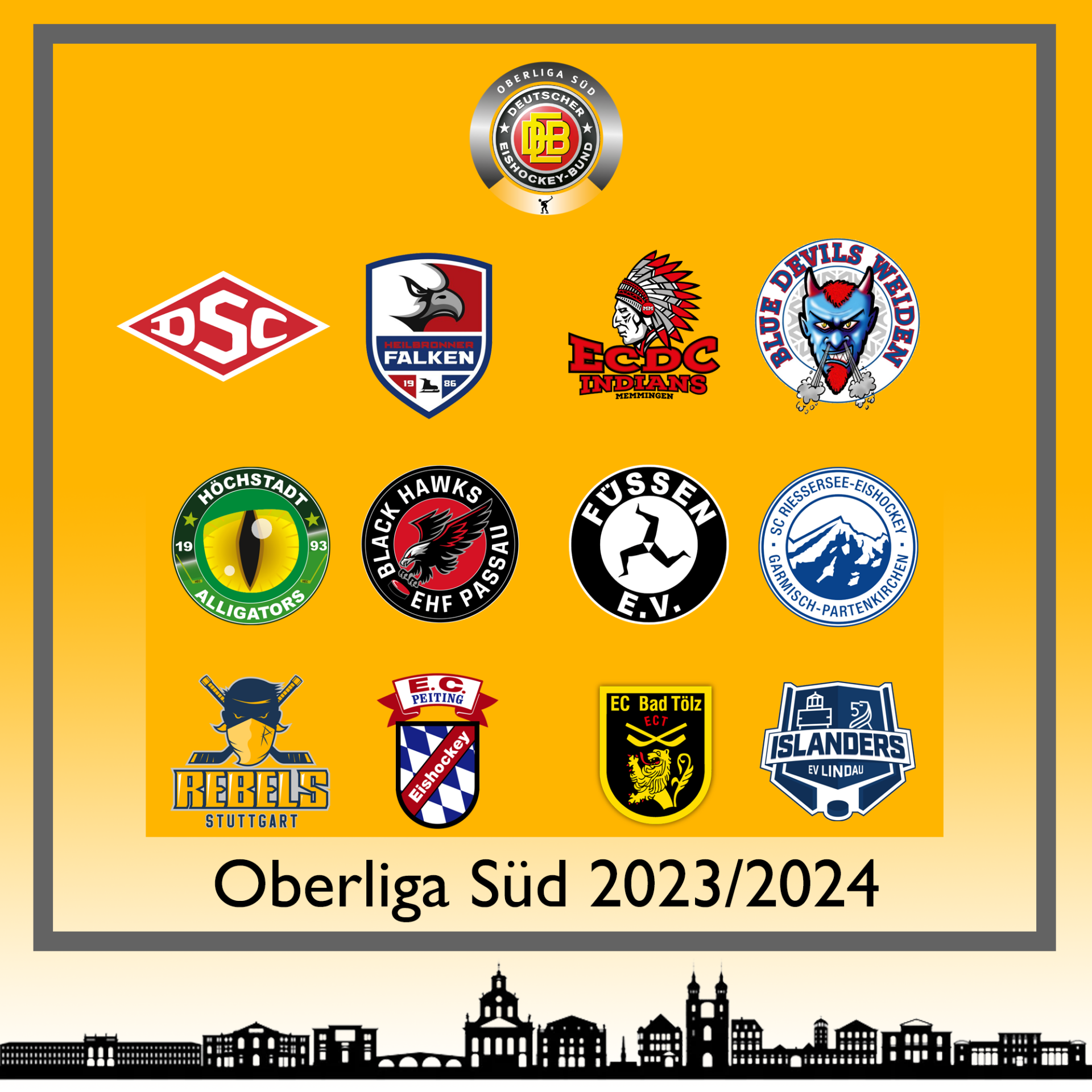 Spielplan 2023/2024 Oberliga Süd - Bayreuth Tigers